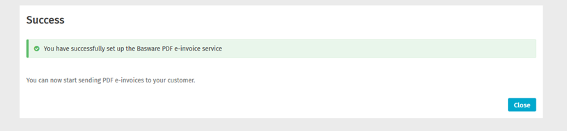 Registration process for sending PDF e-Invoice via Basware - Basware ...