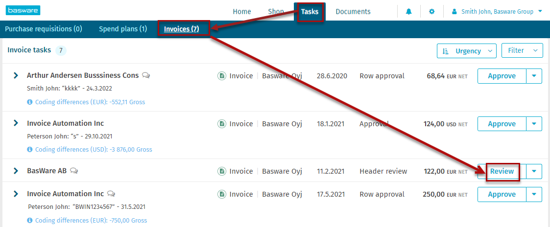 Basware - Knowledge Base Article - Basware Customer Support